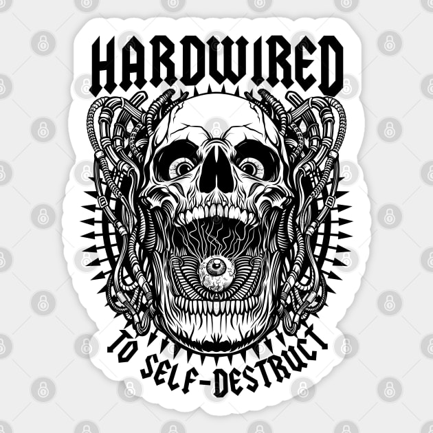 HARDWIRED Sticker by artslaves
